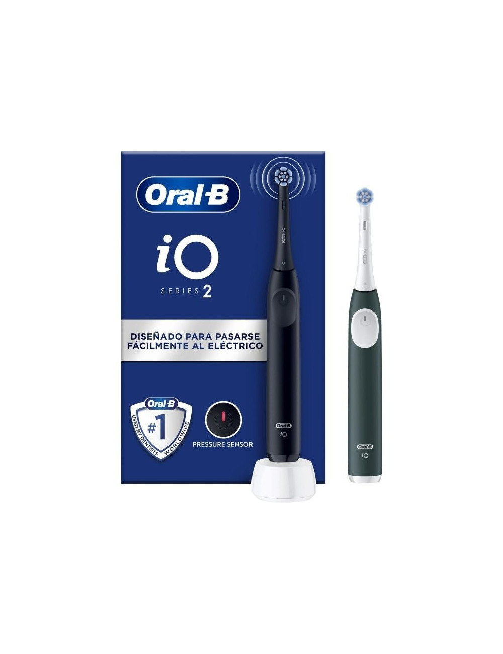 BRAUN CEPILLO DENTAL IO2 DUO NEGRO + VERDE
