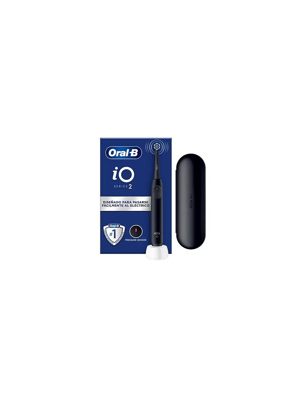 BRAUN CEPILLO DENTAL IO2 NEGRO + ESTUCHE VIAJE + 2 RECAMBIO