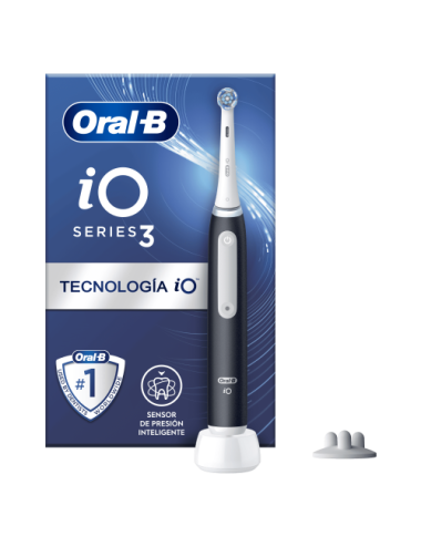 BRAUN CEPILLO DENTAL IO3 NEGRO + ESTUCHE VIAJE + 3 RECAMBIOS