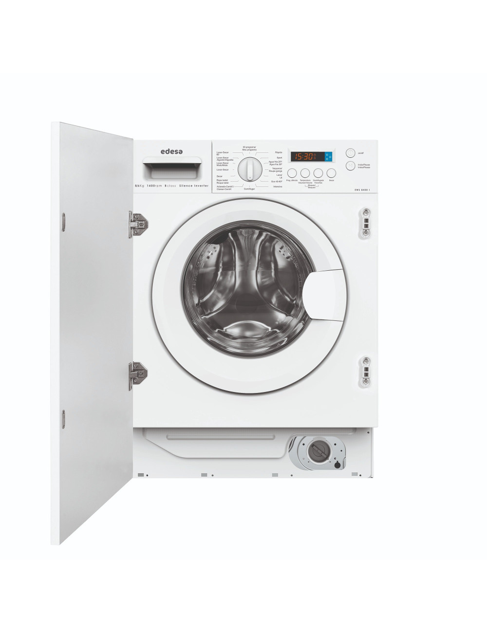 Edesa Lavadora-Secadora EWS-8400 I 8kg Inox 1400 Rpm 16 Programas Clase A