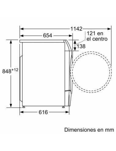 Bosch Lavadora Secadora Carga Frontal WNC254A0ES 10,5/6kg Blanca Clase A/E