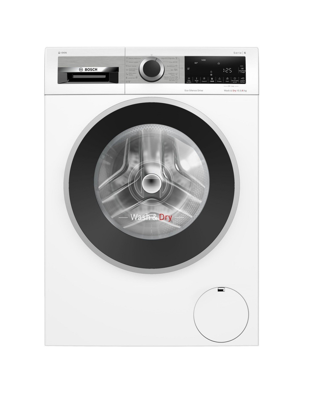 Bosch Lavadora-Secadora Serie 6 WNG244A0ES 10,5/6kg 1400rpm Blanco i-DOS Clase D