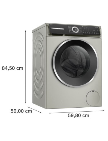 Bosch Lavadora Carga Frontal WGH244AXES 9kg Inox 1400 Rpm i-DOS Home Connect Clase A