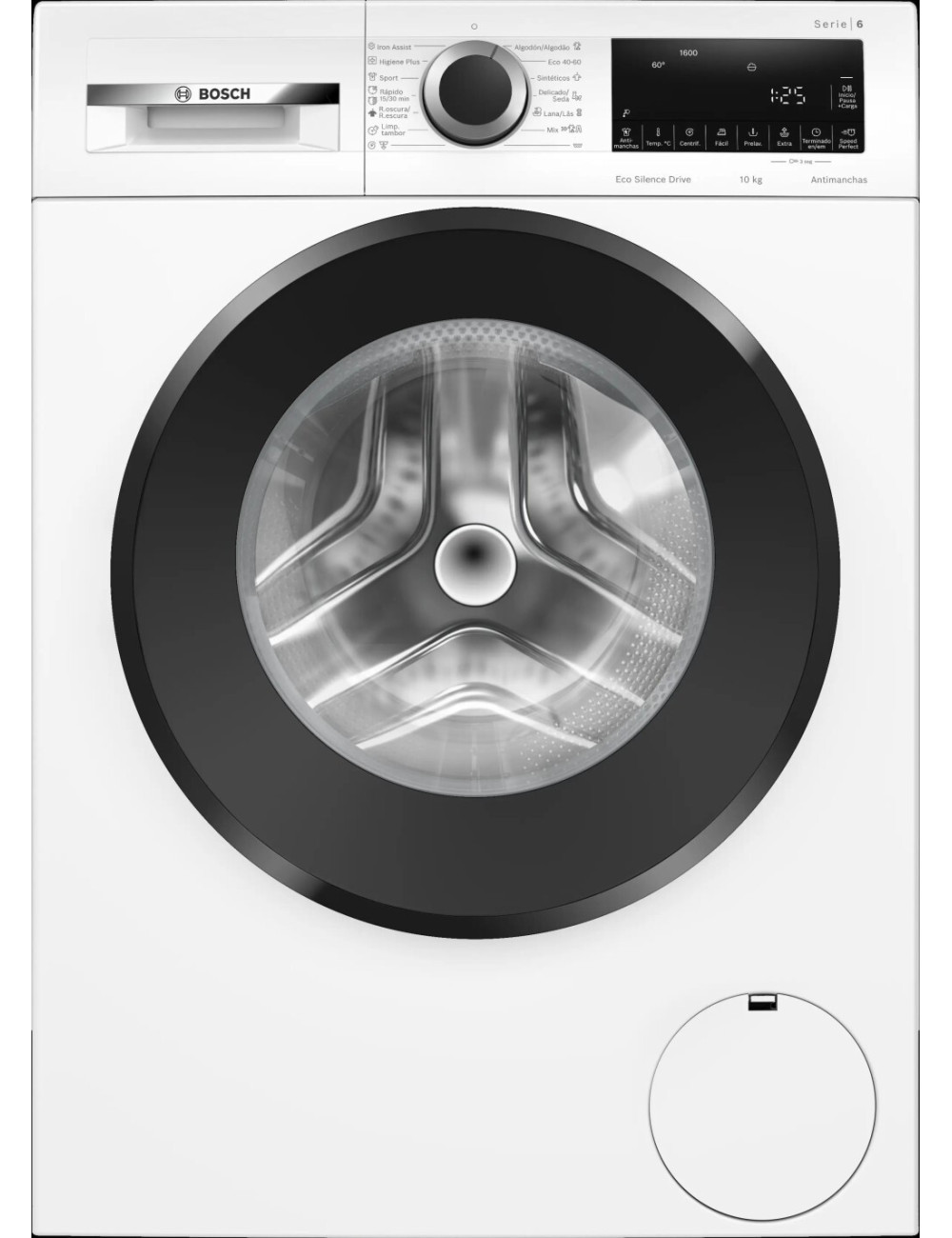 Bosch Lavadora Carga Frontal WGG256Z1ES 10kg Blanca 1600 Rpm IronAssist Clase A