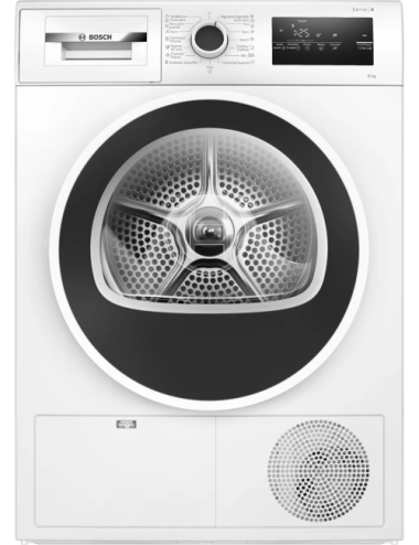Bosch Secadora WTR83200ES Bomba de Calor 8kg Inox Anticrease Clase E