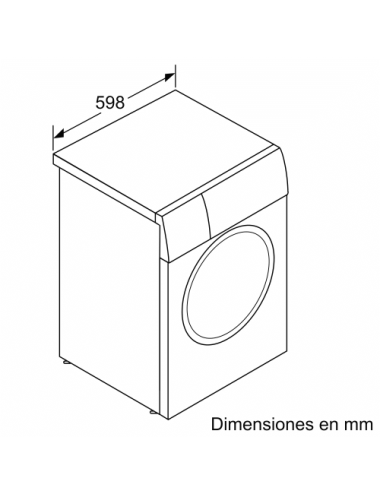 Bosch Lavadora Carga Frontal WGB244A0ES 8kg Blanca 1200 Rpm Clase A-50%