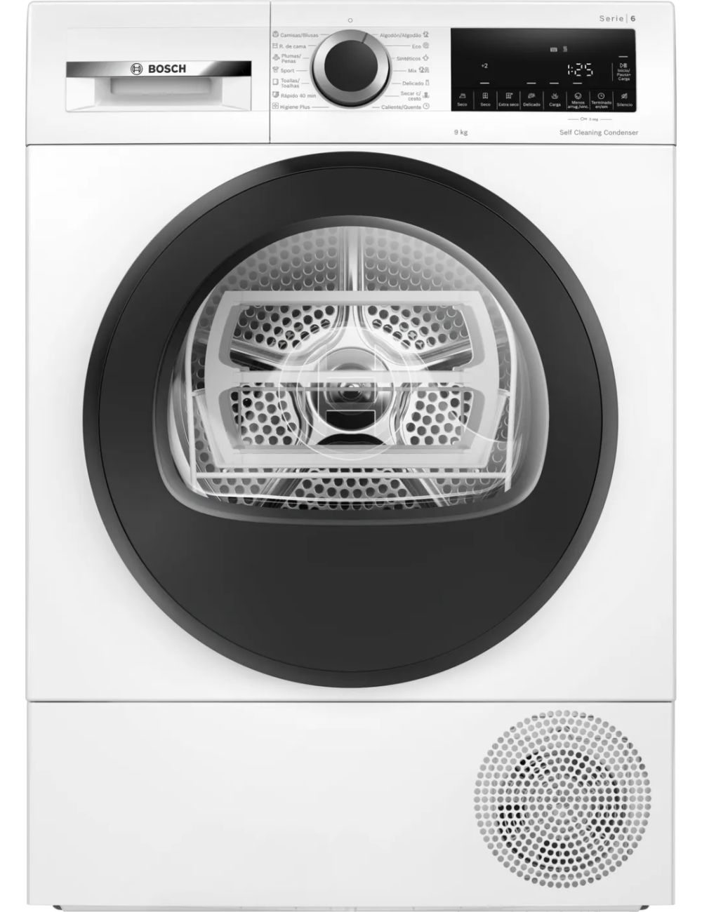 Bosch Secadora WQG245D0ES Bomba de Calor 9kg Blanco AutoDry Clase C