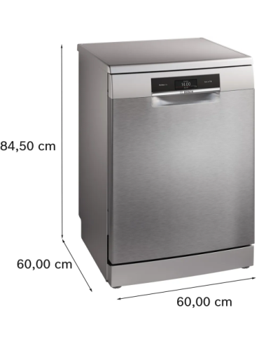 Bosch Lavavajillas SMS8TCI04E Libre Instalación 60 cm 14 Servicios Acero Antihuellas Clase A