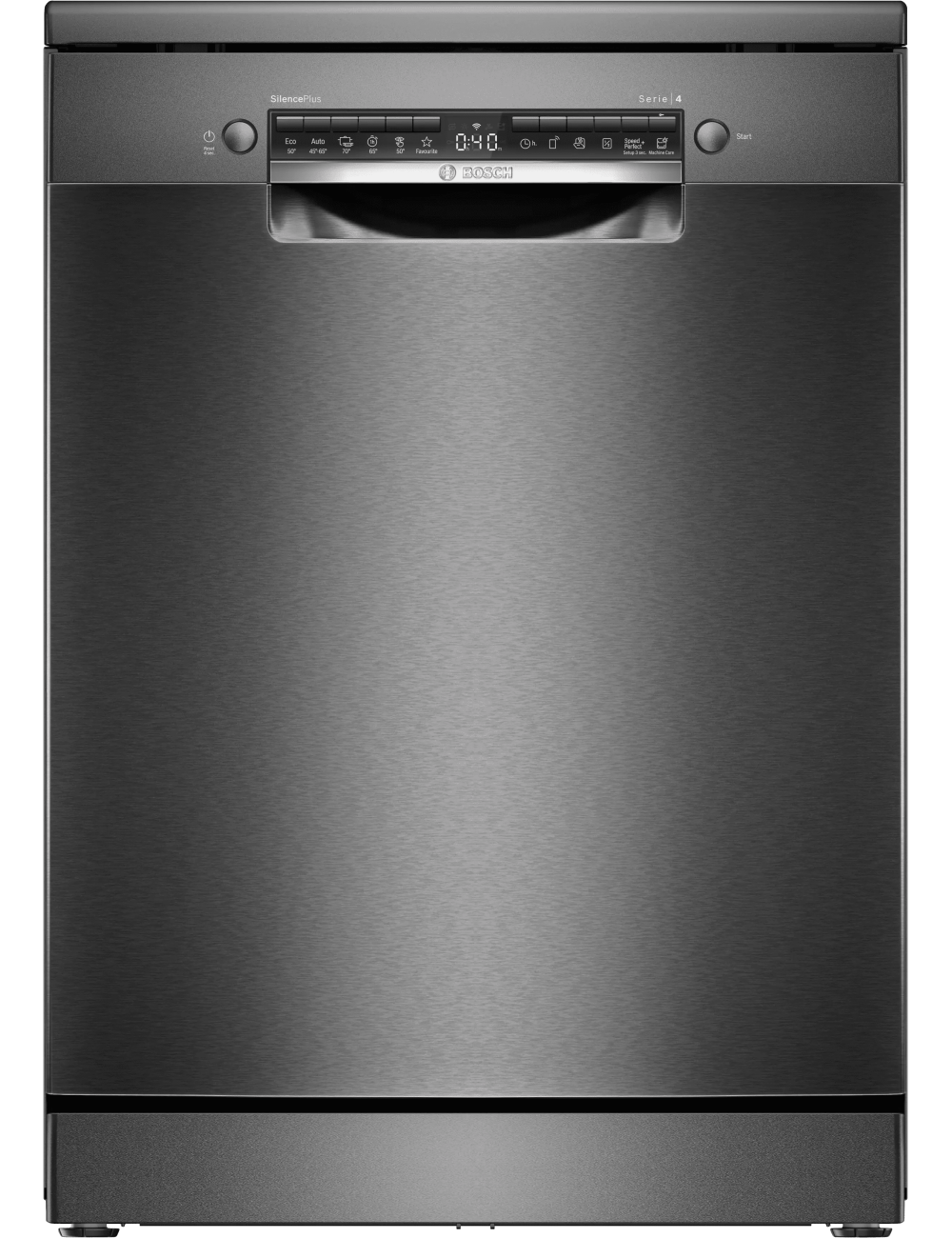 Bosch Lavavajillas SMS4EMC06E 14 Servicios Libre Instalación Negro Inox Clase B Wi-Fi