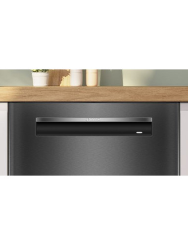 Bosch SMP4ECC72S Lavavajillas Semi‑Integrable 14 Servicios A Acero Negro Anti‑Huellas Home Connect