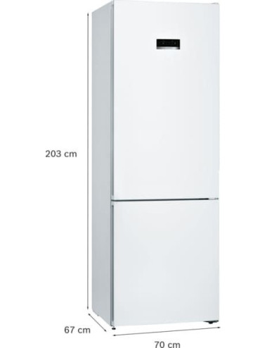 Bosch Frigorífico Combi KGN493WDA Total NoFrost Blanco 438L VitaFresh Clase D