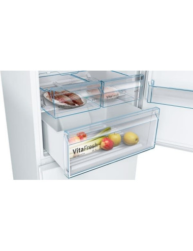Bosch Frigorífico Combi KGN493WDA Total NoFrost Blanco 438L VitaFresh Clase D