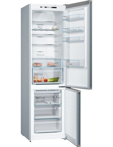 Frigorífico Combi Bosch KGN39VIDB 368L Total NoFrost Inox 203x60 cm VitaFresh Clase D