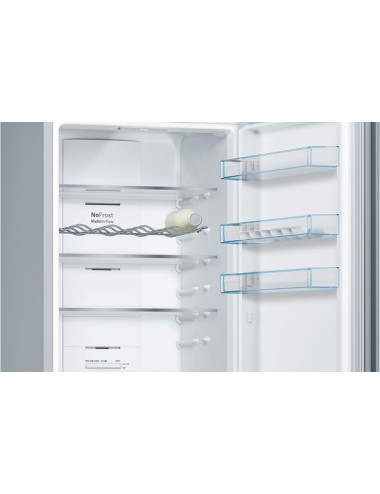 Frigorífico Combi Bosch KGN39VIDB 368L Total NoFrost Inox 203x60 cm VitaFresh Clase D