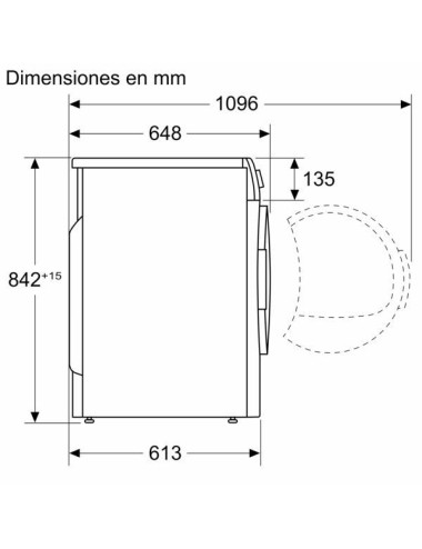 Secadora Bomba de calor Balay 3SB582BE 8 kg Blanca Carga Frontal Clase D Bomba de Calor