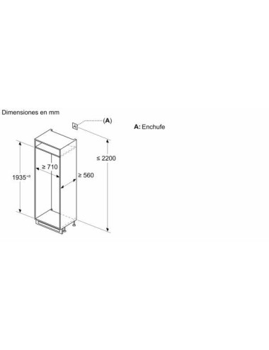 Balay Frigorífico Combi Integrable 3KID967F 381 L No Frost Cierre SoftClose Clase D