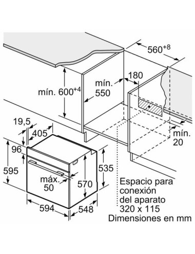 Balay Horno Multifunción 3HB5000N3 71 L Negro Clase A