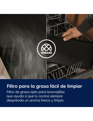 Electrolux Campana Integrada LFP519X Serie 500 ExtractionTech Inox 90 cm 500 m³/h Clase C