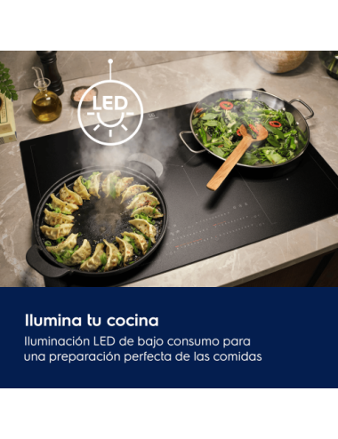 Electrolux Campana Extractora Integrada LFP516X Inox 60 cm 3 Vel LED Clase C