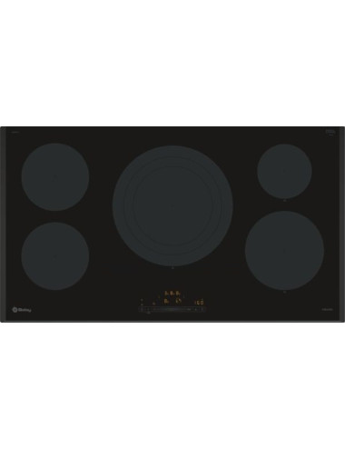 Balay 3EB997LH Placa Inducción 90cm Negra 5 Zonas Biselada Home Connect 11,1kW