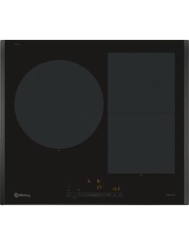 Placa inducción Balay 3EB968LH 60 cm 3 zonas Negra Inducción Biselada Touch 7400 W