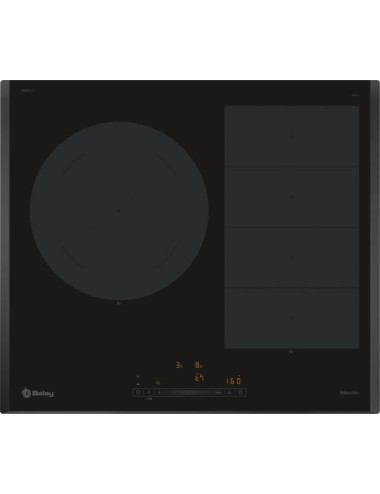 Balay 3EB969LH Placa Inducción Placa Inducción 60 cm 2 Zonas Flex Inducción Negra Táctil 7.4 kW Home Connect