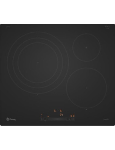 Placa Balay 3EB967MH Inducción 60 cm Negro Mate 3 Zonas Control Touch Home Connect
