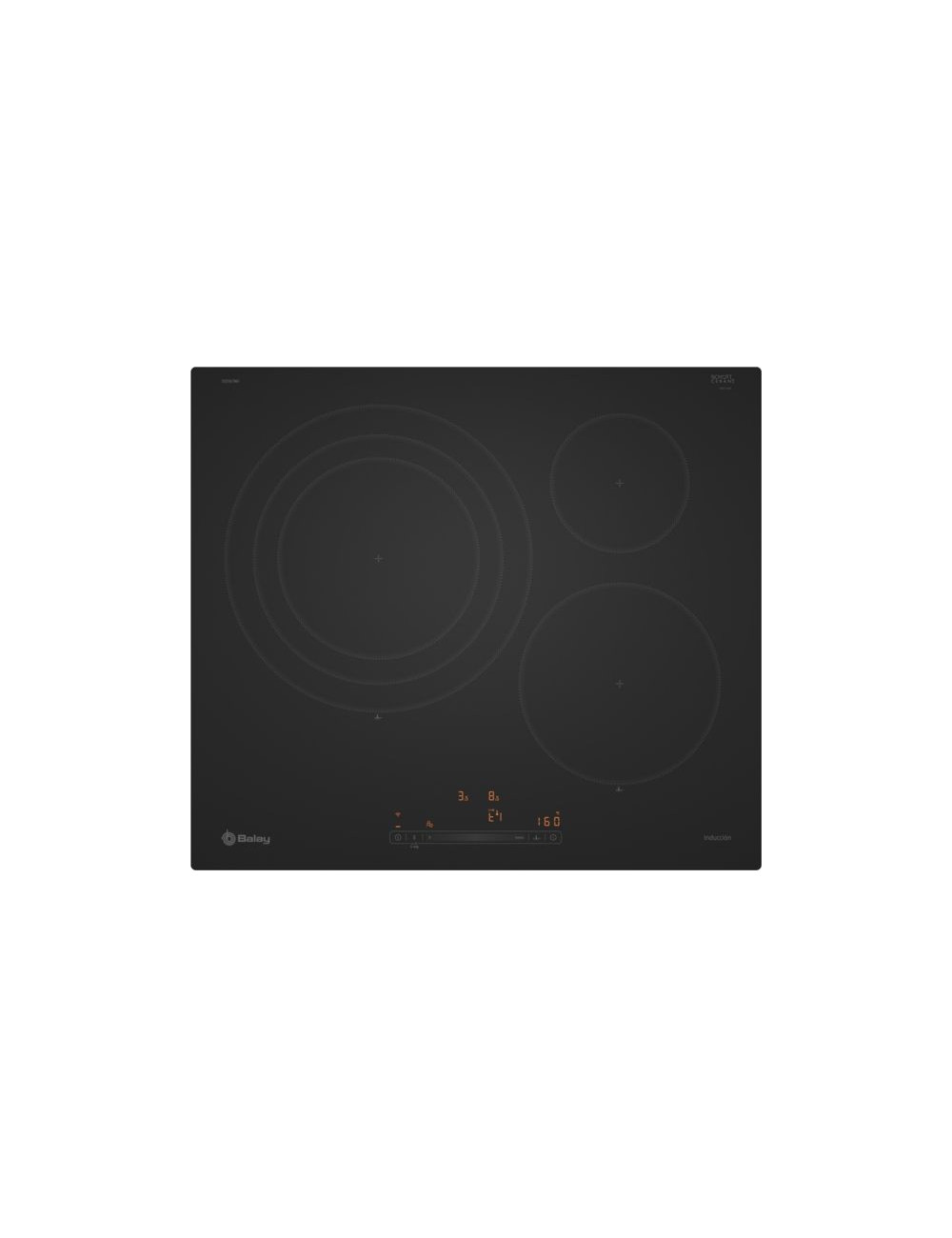 Placa Balay 3EB967MH Inducción 60 cm Negro Mate 3 Zonas Control Touch Home Connect