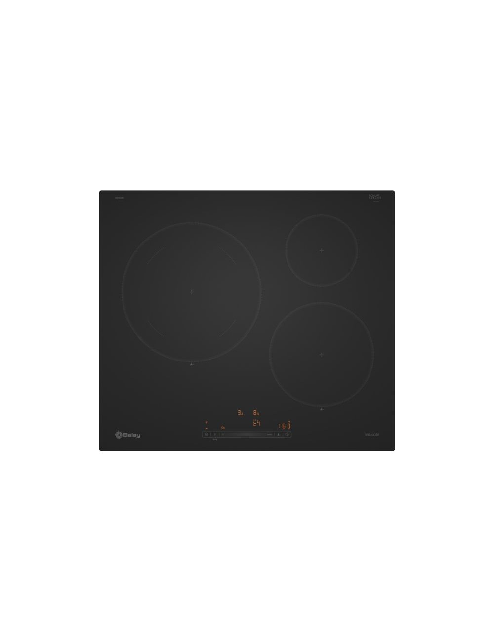 Balay Placa Inducción 3EB965MH 60 cm Negra 3 Zonas 7400 W Control Táctil Home Connect