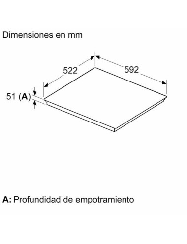 Balay Placa Inducción 3EB965MH 60 cm Negra 3 Zonas 7400 W Control Táctil Home Connect