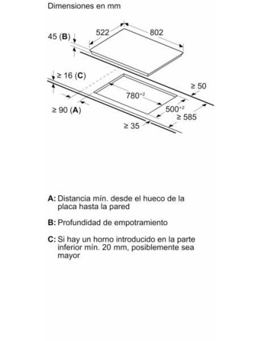Balay Placa Vitrocerámica 3EB786LQ 80 cm Negra 4 Zonas Biselada Control Deslizante Sprint