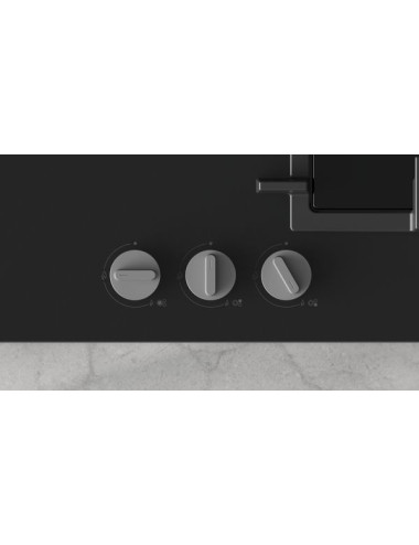 Balay 3ETG563QB Placa de Gas 60 cm Cristal Negro 3 Zonas Wok GasStop Integrada