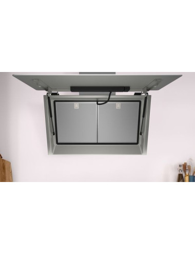 Campana decorativa Balay 3BC599AB 90 cm Blanca Cristal Inclinada Pared A+ Touch Home Connect