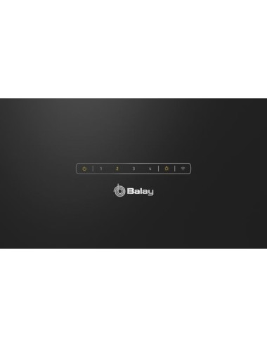 Balay Campana Decorativa 3BC587GNH Inclinada 80 cm Cristal Negro A+ 768 m³/h