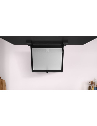 Balay Campana Decorativa 3BC587GNH Inclinada 80 cm Cristal Negro A+ 768 m³/h