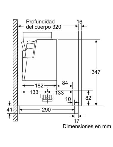Campana Balay 3bt267mx Campana Telescópica 60cm Balay Inox 728 m³/h Clase A Integrable