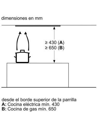 Balay Campana Extractora 3BD997GN Integrable 90cm Negro Cristal LED B
