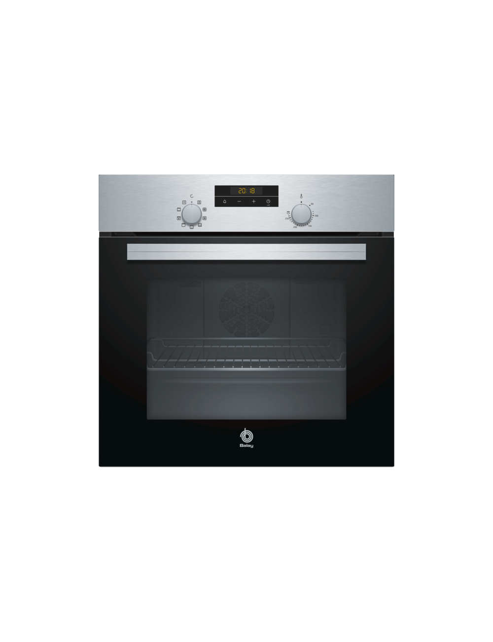 Balay 3HB2030X0 Horno 60cm Multifunción Inox 66L A Integrable Control Comfort Clase A