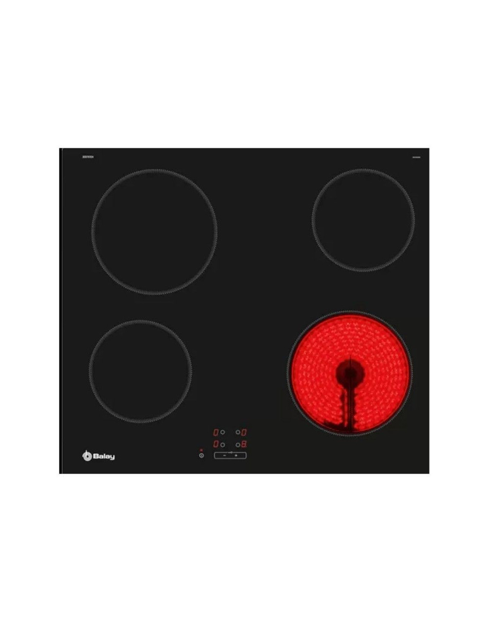 Balay 3EB761EN Placa Vitrocerámica 60 cm Negra 4 Zonas Táctil Integrable