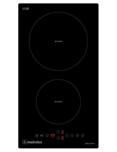 Meireles Placa Inducción MI1302 30cm 2 Zonas Negra