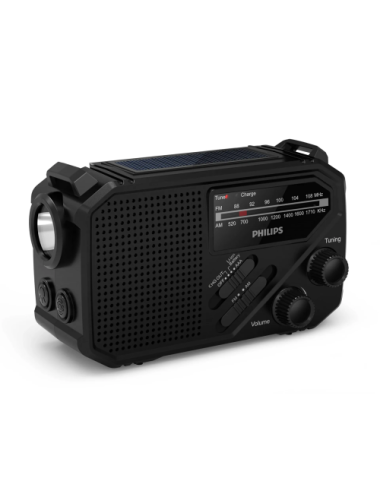 PHILIPS RADIO TAR-1609 PORTATIL RECARGABLE NEGRA