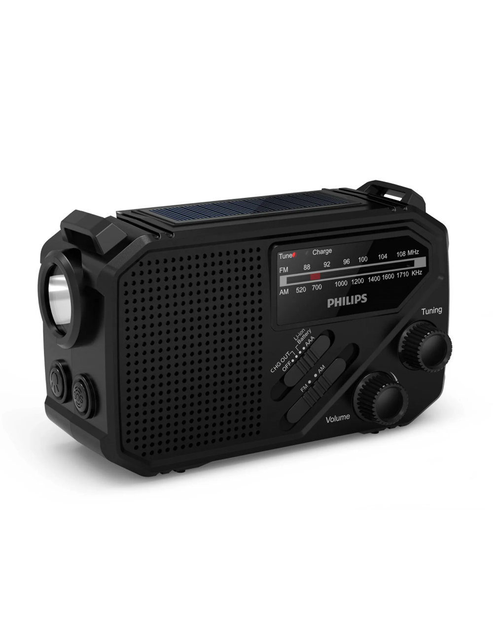 PHILIPS RADIO TAR-1609 PORTATIL RECARGABLE NEGRA