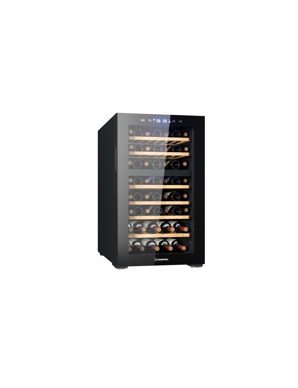 Meireles Vinoteca Libre Instalación MVT DUO 52 Garrafas 131L Negro