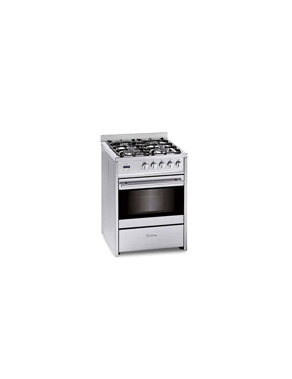 Meireles Cocina Gas G 610 X NAT ST 4 Quemadores Cristal Inox 60cm Clase A