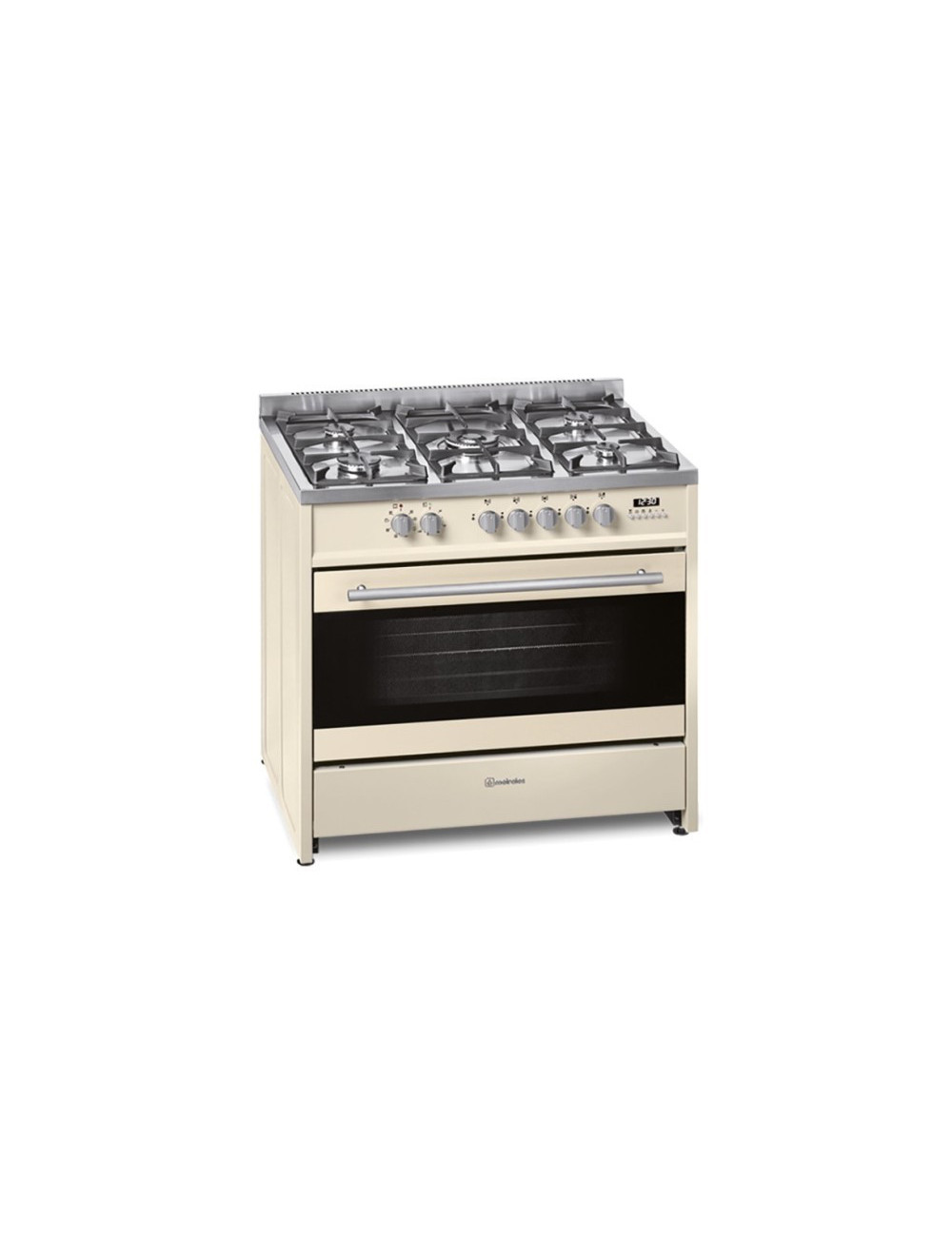 Cocina Meireles E 911 CR Gas 5 Quemadores Horno Eléctrico 121 L Crema Clase A