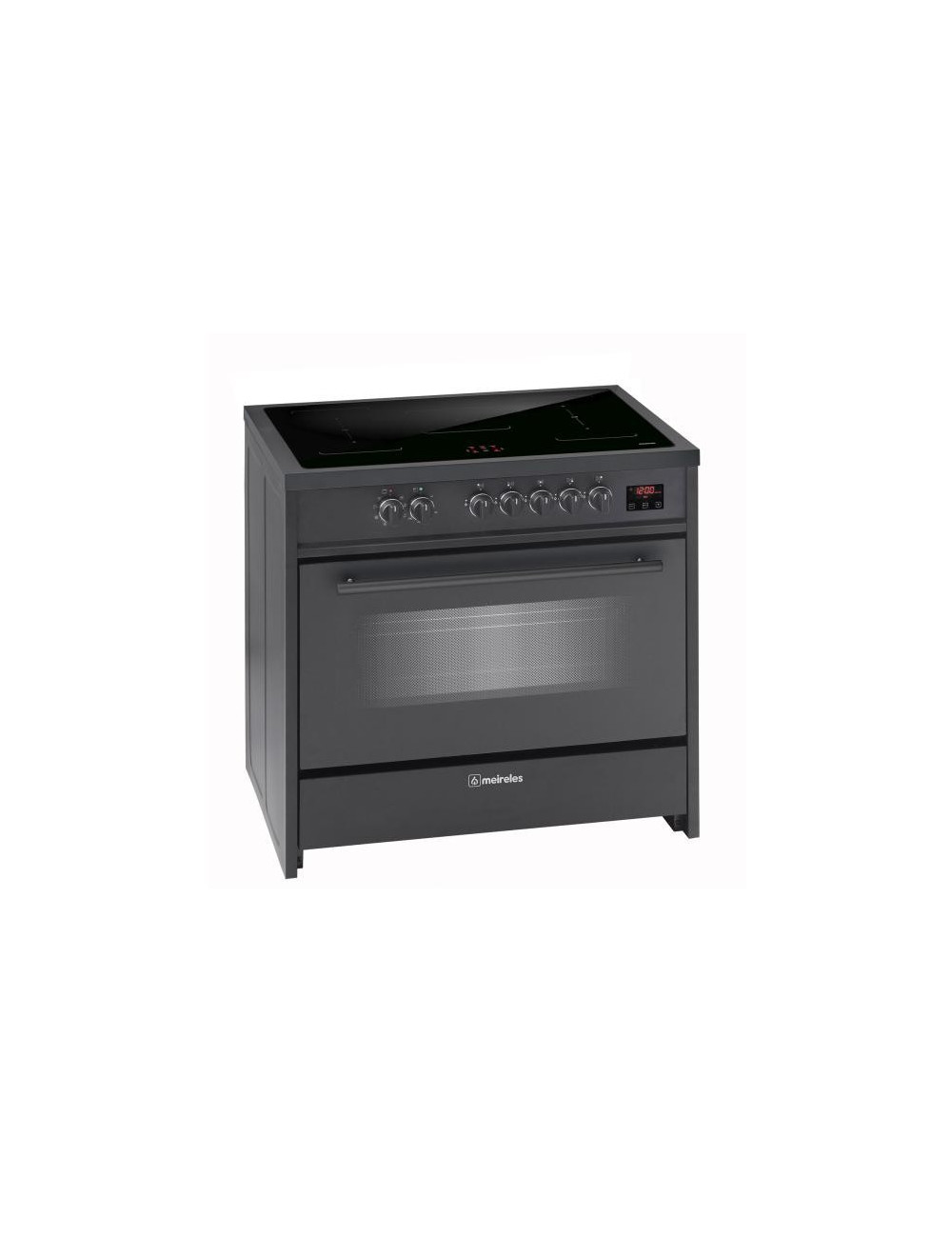 Meireles Cocina Mixta E 913 BL 5 Quemadores Gas Horno 121L Negro 90cm Clase A