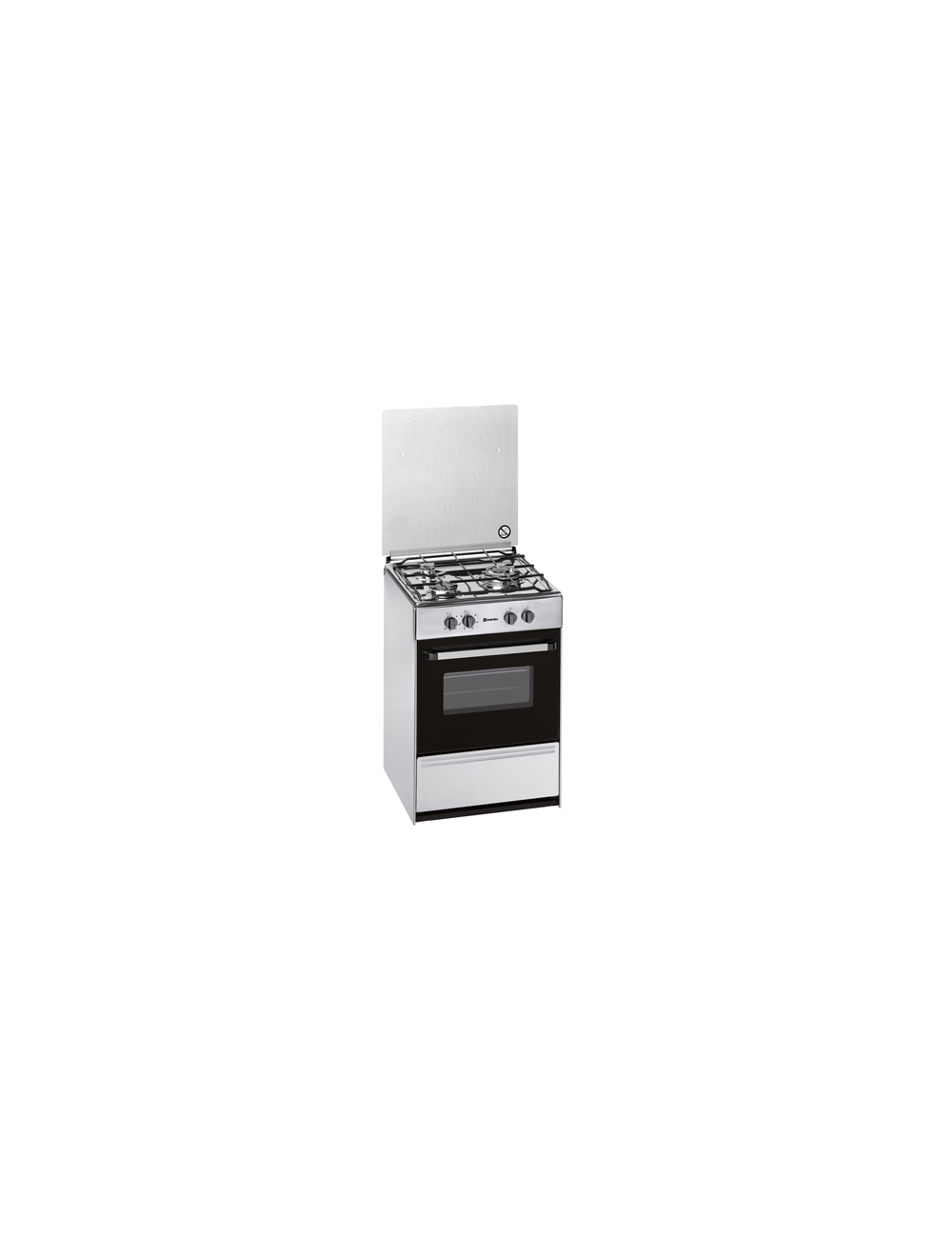 Meireles Cocina Mixta G 1530 DV X1 NAT 5 Quemadores Gas Horno Eléctrico 121L Inox 90cm Clase A