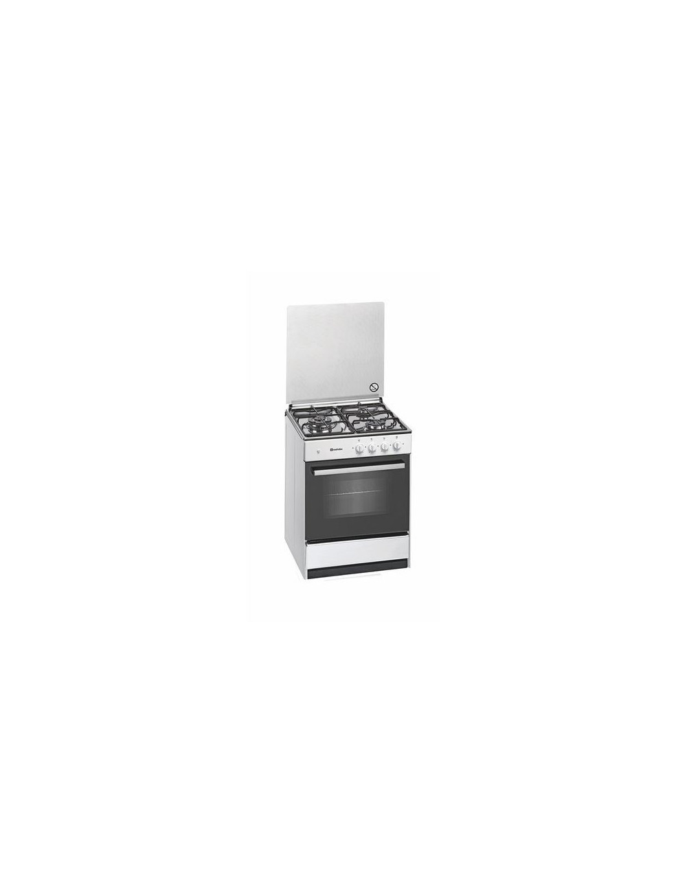 Meireles Cocina Gas G 540 W 4 Quemadores Horno Eléctrico Blanco Clase A