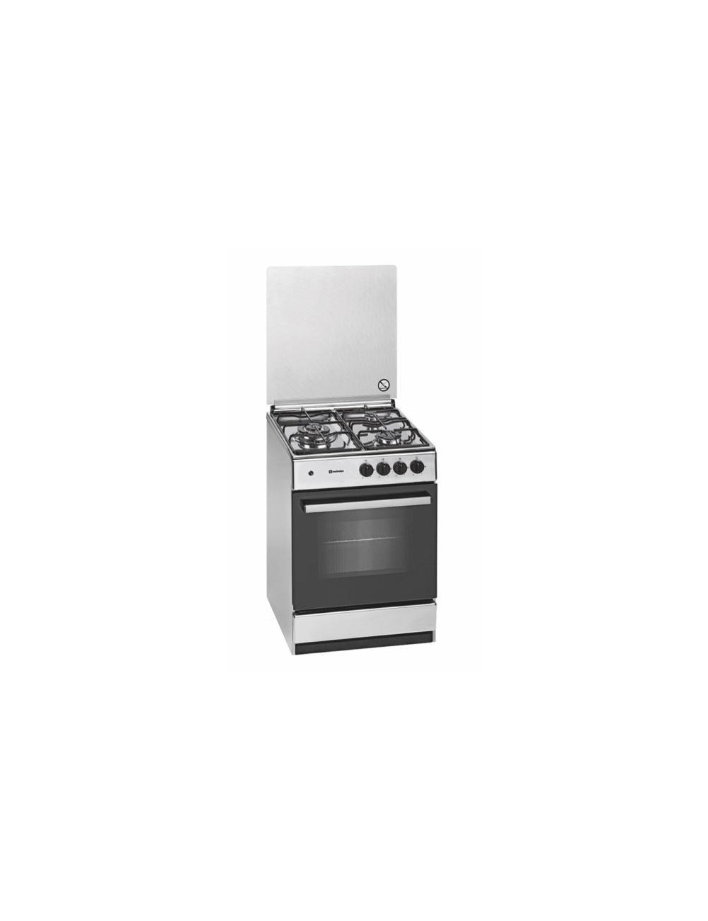 Meireles Cocina Gas G 540 X NAT 4 Quemadores Horno Eléctrico Inox Clase A
