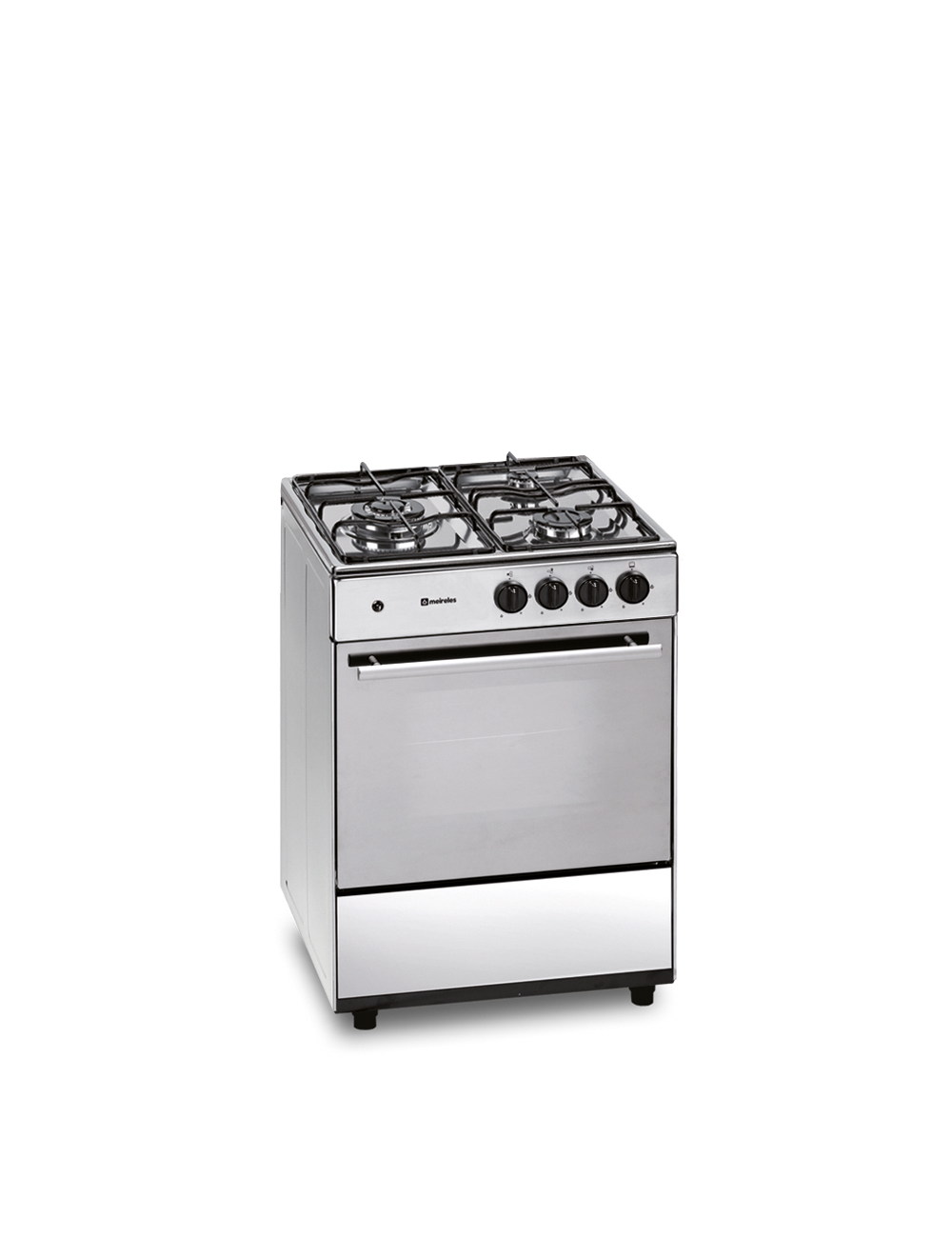 Meireles Cocina Gas G 603 X NAT ST 4 Quemadores Horno Gas Inox 50cm Clase A